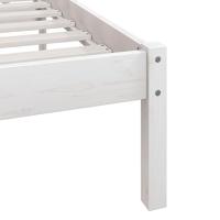 Bedframe massief grenenhout wit 100x200 cm - thumbnail