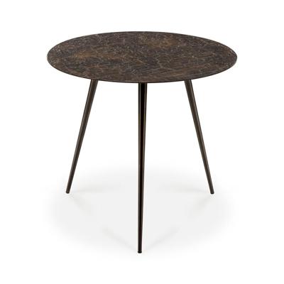 Ethnicraft Ronde Salontafel 'Luna' Minerals, 50cm, kleur Whisky