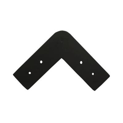 Stalen meubelpoot zwart rond ø 13 cm en hoogte 12 cm