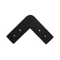 Stalen meubelpoot zwart rond ø 13 cm en hoogte 12 cm - thumbnail