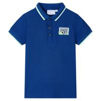 VidaXL Kinderpoloshirt 104 donkerblauw - thumbnail