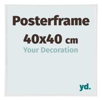 Posterlijst 40x40cm Wit Hoogglans Kunststof Paris - thumbnail