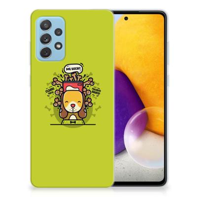 Samsung Galaxy A72 Telefoonhoesje met Naam Doggy Biscuit Samsung Galaxy A72 Telefoonhoesje met Naam Doggy Biscuit
