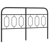 Hoofdbord 137 cm metaal zwart - thumbnail