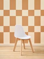 Stoel voor de kleuterschool in Scandinavisch design wit - thumbnail