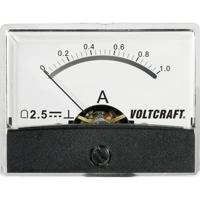 VOLTCRAFT AM-60X46/1A/DC AM-60X46/1A/DC Inbouwmeter AM-60X46/1 A/DC 1 A Draaispoel - thumbnail