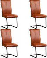 Set van 4 Leren eetkamerstoelen Dare - Echt leer, Industrieel, Comfortabel en kies uit meer dan 150+ kleuren - Ontdek de Vele Leersoorten en Kleuren bij ShopX - thumbnail