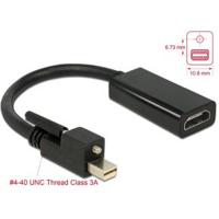 Delock 62640 Mini-displayport / HDMI Adapter [1x Mini-DisplayPort stekker - 1x HDMI-bus] Zwart - thumbnail