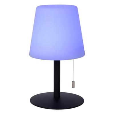 Lucide RIO - Oplaadbare Tafellamp Binnen/Buiten - Accu/Batterij - Ø 15,5 cm - LED Dimb. - 1x1,8W 3000K - IP44 - RGB - Multicolor