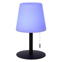 Lucide RIO - Oplaadbare Tafellamp Binnen/Buiten - Accu/Batterij - Ø 15,5 cm - LED Dimb. - 1x1,8W 3000K - IP44 - RGB - Multicolor - thumbnail