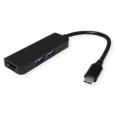 VALUE USB Type C dockingstation, HDMI 4K, 2x USB Type A + Type C PD