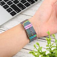 By Qubix - Milanese met gesp bandje - Multicolor - Compatible met Apple Watch 38mm / 40mm / 41mm / 42mm - Compatible Apple watch bandjes - thumbnail