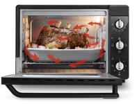 Mini oven - Hetelucht - DELONGHI - EO 40112.BK - Zwart - Dubbele glazen deur - 40 L - 51,5 x 44 x 36 cm - 2000 W - thumbnail