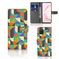 Samsung Note 10 Lite | Telefoon Hoesje | Funky Retro | Portemonnee hoesje - thumbnail