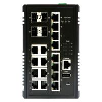 Edimax IGS-5416P - Industriële 16-poorts Gigabit PoE+ Web Managed Switch met 8 PoE+ poorten en 4 SFP-poorten - thumbnail