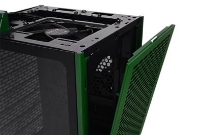 Thermaltake The Tower 200 Mini-tower PC-behuizing Racing-groen 2 voorgeïnstalleerde ventilators, Zijvenster, Stoffilter