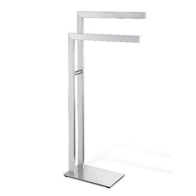Zack Linea handdoekhouder 80x15x38.5cm staand met 2 armen RVS mat 40377 Zack Linea handdoekhouder 80x15x38.5cm staand met 2 armen RVS mat 40377