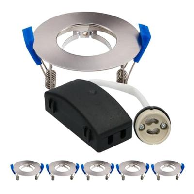 Set van 6 Pisa - LED Inbouwspots - Armatuur - Diameter 85mm - GU10 Fitting incl. lamphouder - Rond - IP65 voor badkamer en buiten - RVS Set van 6 Pisa - LED Inbouwspots - Armatuur - Diameter 85mm - GU10 Fitting incl. lamphouder - Rond - IP65 voor badkamer en buiten - RVS