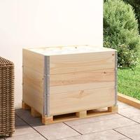 VidaXL Palletopzetranden 3 st 60x80 cm massief grenenhout - thumbnail