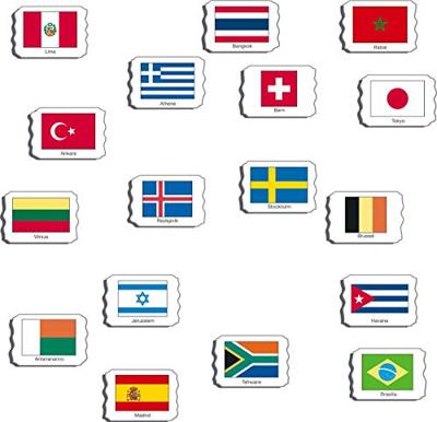 Selecta Larsen vlaggen van de wereld, 80st. Selecta Larsen vlaggen van de wereld, 80st.