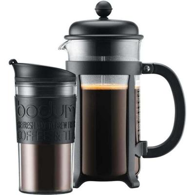French press koffiezetapparaat - BODUM - JAVA SET - 8 kopjes 1,0 l + kunststof isoleermok 0,35 l