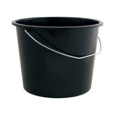 Bouwemmer zwart 12 liter | 10 stuks