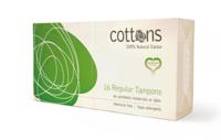 Cottons - 100% Katoen Tampons - 16 stuks | Formaat: Super Plus - thumbnail