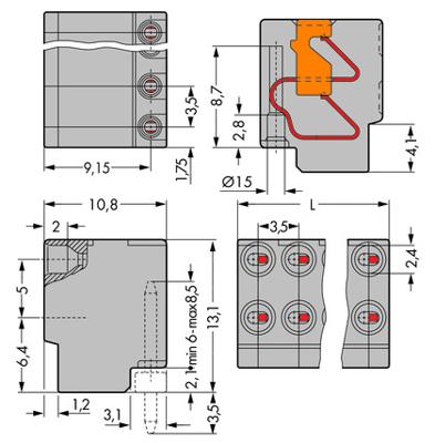 WAGO 252-108 Female behuizing (kabel) 252 Totaal aantal polen: 8 Rastermaat: 3.50 mm Inhoud: 200 stuk(s) WAGO 252-108 Female behuizing (kabel) 252 Totaal aantal polen: 8 Rastermaat: 3.50 mm Inhoud: 200 stuk(s)