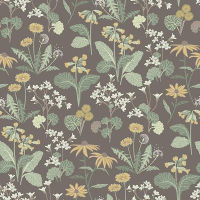 Dutch Wallcoverings Ortagard - Magdalena Brown - Bruin