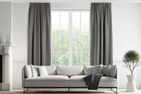 Lifa Living - Grijze Luxe Gordijnen - Verduisterend - Polyester - Met 10 Ophanghaken - 150 x 260 cm - thumbnail