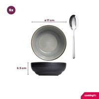 Cookinglife Soepkommen / Kommen Nola Warm Grey ø 17 cm - 6 stuks - thumbnail