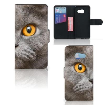 Telefoonhoesje | Met pasjeshouder | Samsung Galaxy A3 2017 Britse Korthaar Telefoonhoesje | Met pasjeshouder | Samsung Galaxy A3 2017 Britse Korthaar