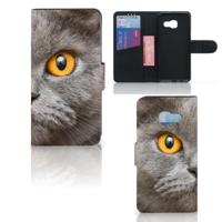 Telefoonhoesje | Met pasjeshouder | Samsung Galaxy A3 2017 Britse Korthaar - thumbnail