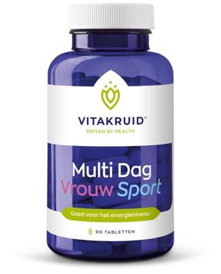 Vitakruid Multi Dag Vrouw Sport 100% Vegan 90