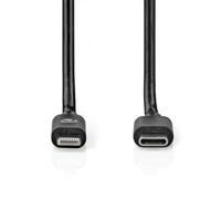 Nedis Lightning Kabel | 480 Mbps | 2 m | 1 stuks - CCGP39650BK20 CCGP39650BK20 - thumbnail