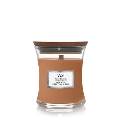 WoodWick santal myrrh mini candle