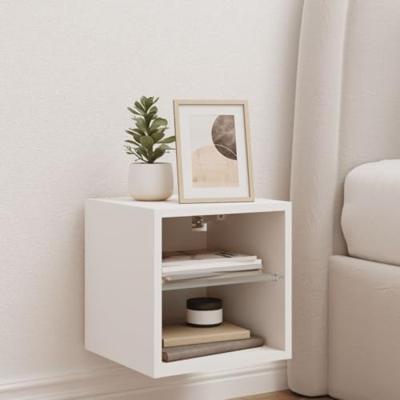 Tv-meubel met LED-verlichting 30x28,5x30 cm wit Tv-meubel met LED-verlichting 30x28,5x30 cm wit