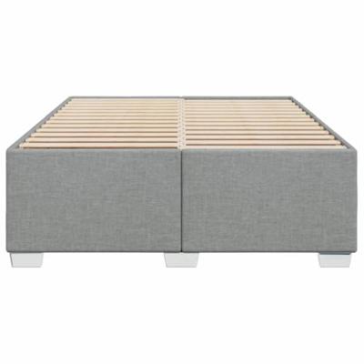 Bedframe zonder matras stof lichtgrijs 140x190 cm