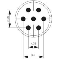 Weidmüller 1224070000 Stekker inzetstuk 7 Solderen 1 stuk(s) - thumbnail