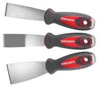 Facom Set van 3 Roestvrijstalen Schrapers | 2 Rechte Schrapers | L 50, 32 mm | 1 Hoekschraper | L 50 mm - 235.J1 - thumbnail