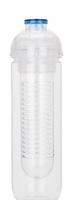 Blauwe water fles met infuser - 500 ml - thumbnail
