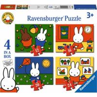 Ravensburger puzzel 4 in1 Nijntje heeft plezier 12-16-20-24 stukjes - thumbnail