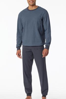 Schiesser Schiesser Pyjama Long graphite 181156 52/L