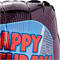 Spiderman Folieballon &apos;Happy Birthday&apos; 43cm - thumbnail