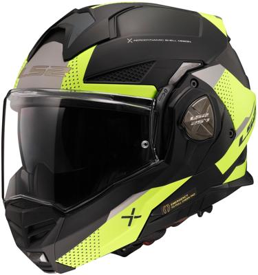 LS2 opklaphelm "ff901 advant x oblivion" helmet ff901 adv. x obv. s bl/yellow