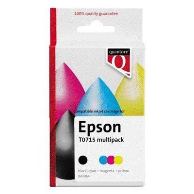 Inktcartridge Quantore alternatief tbv Epson T071540 zwart + kleur