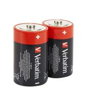 Verbatim D-alkalinebatterij, 1.5V / D-LR20, 2 stuks - thumbnail