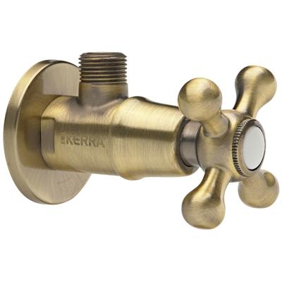 Loqé Luxor hoekstopkraan 1/2 x 1/2'' brons Loqé Luxor hoekstopkraan 1/2 x 1/2'' brons