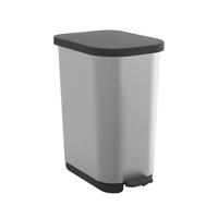 Rotho Ribo Pedaalemmer 35L Zilver/Metallic/Antraciet - thumbnail