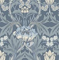 Dutch Wallcoverings British Heritage Bloem - Blauw - thumbnail